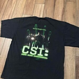 Vintage CSI T Shirt Men's XL 2001 Crime‎ Scene Investigators